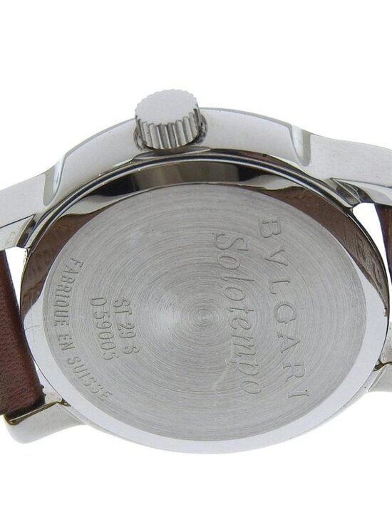 BVLGARI Solo tempo Watches ST29SL bronzeDial Stainless Steel/leather Quart... main image 7